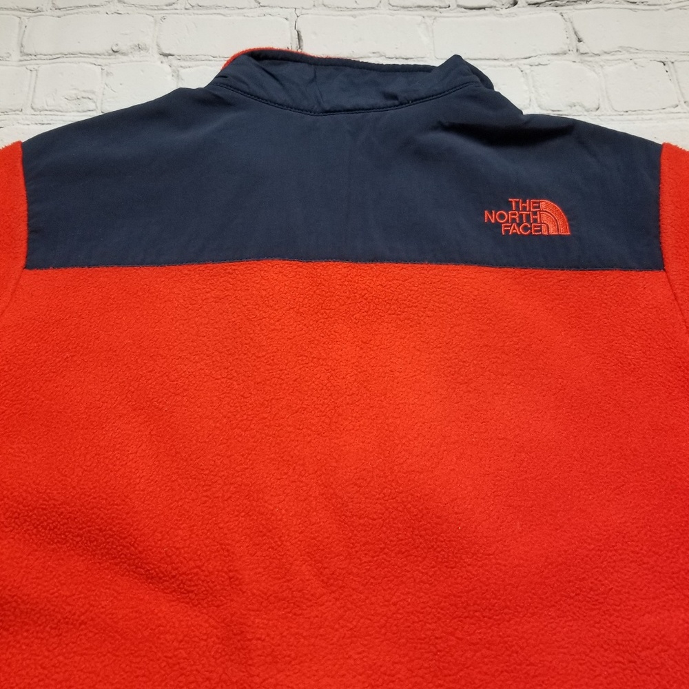 SOLD The North Face Fleece Orange Jacket~ size large - Picture 4 of 8
